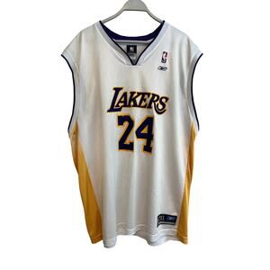 Vintage Kobe Bryant #24 Authentic Reebok Los Angeles Lakers Home Jersey Size 2XL